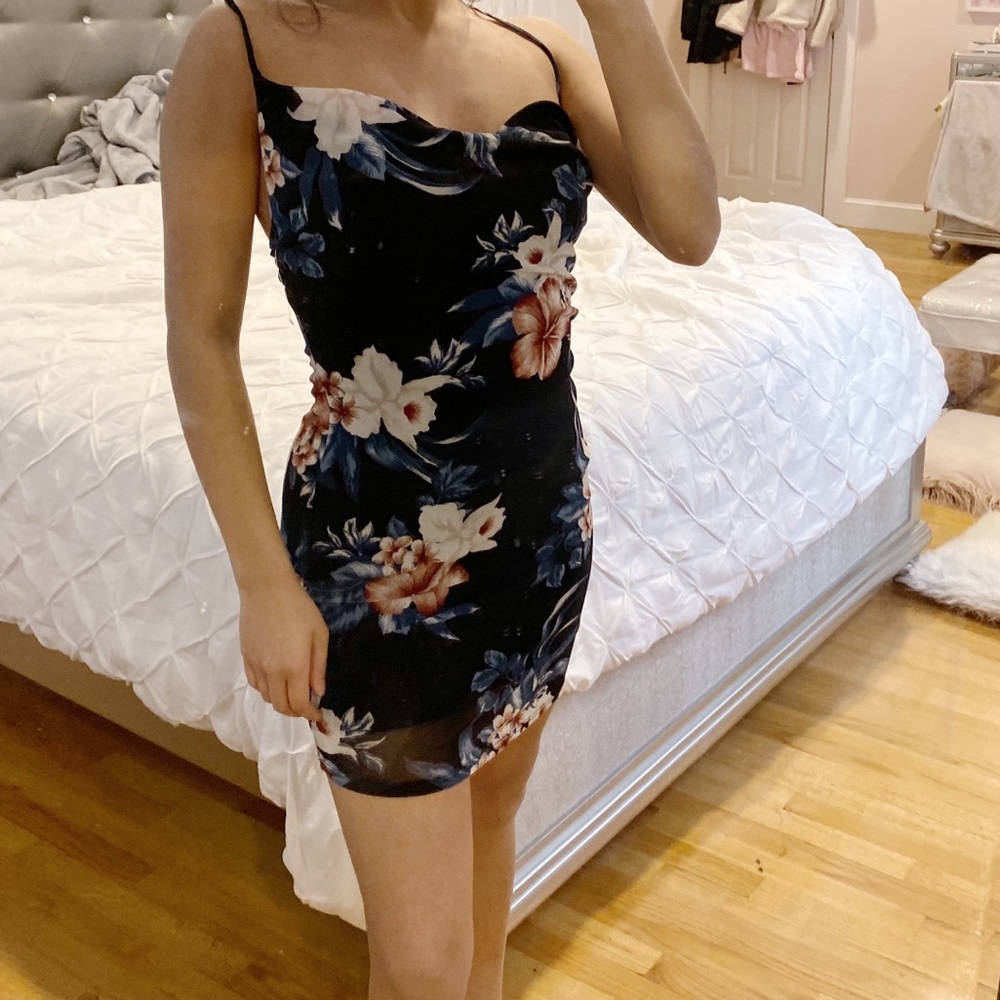 Floral mini dress